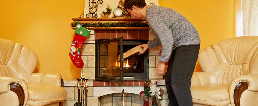 Rusted Metal Fireplace Restoration in Elmwood Park, Illinois