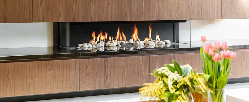 Double-height Fireplace Design Refurbishment in Elmwood Park, Illinois