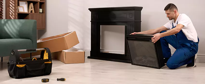 Old Rusted Metal Fireplace Repair And Replacement in Elmwood Park, IL
